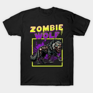 Zombie Wolf funny T-Shirt